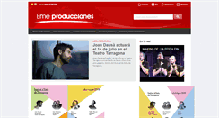 Desktop Screenshot of emeproducciones.com